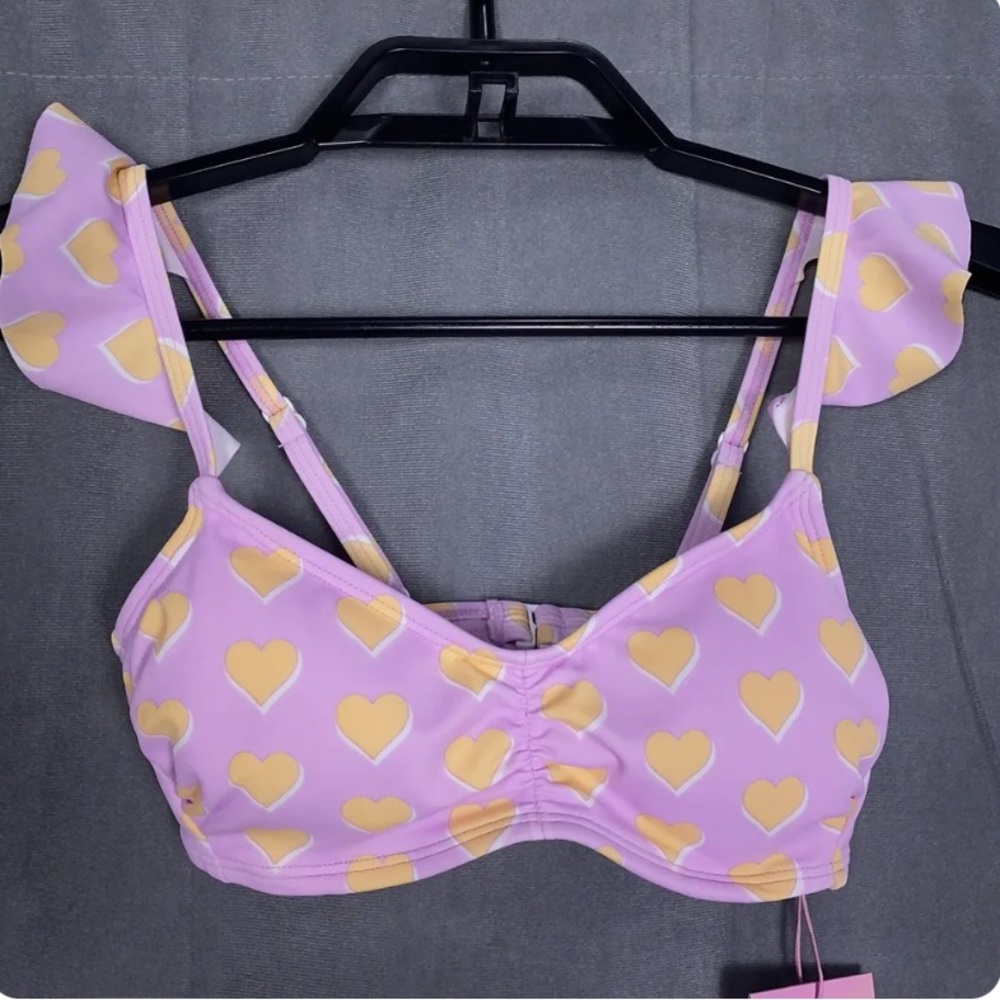 Stoney Clover Lane x Target Heart Swimsuit Bikini Top